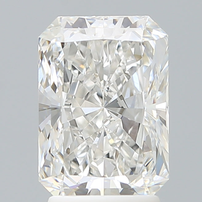 2.77 Carat Radiant Lab Diamond with  Cut Diamond in 14KT  view 1
