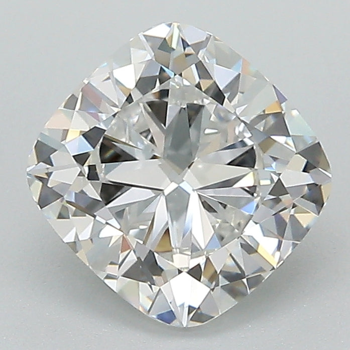 2.06 Carat Cushion Lab Diamond with  Cut Diamond in 14KT  view 1
