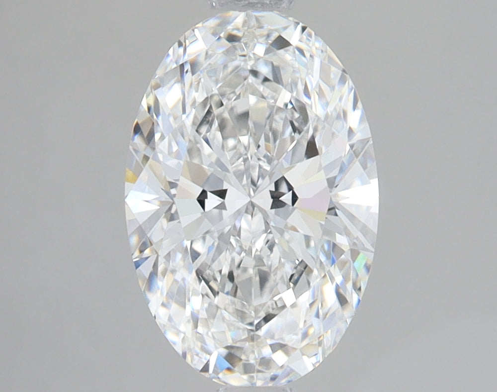 2.1 Carat Oval Lab Diamond with  Cut Diamond in 14KT  view 1

