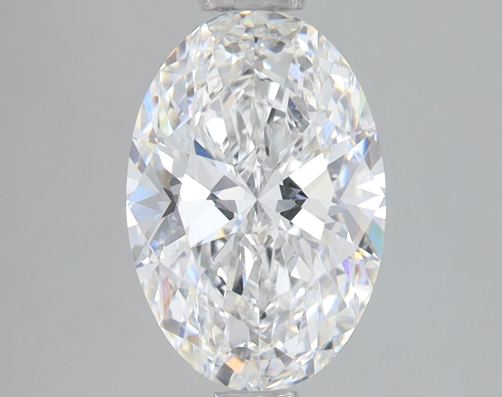 2.09 Carat Oval Lab Diamond with  Cut Diamond in 14KT  view 1
