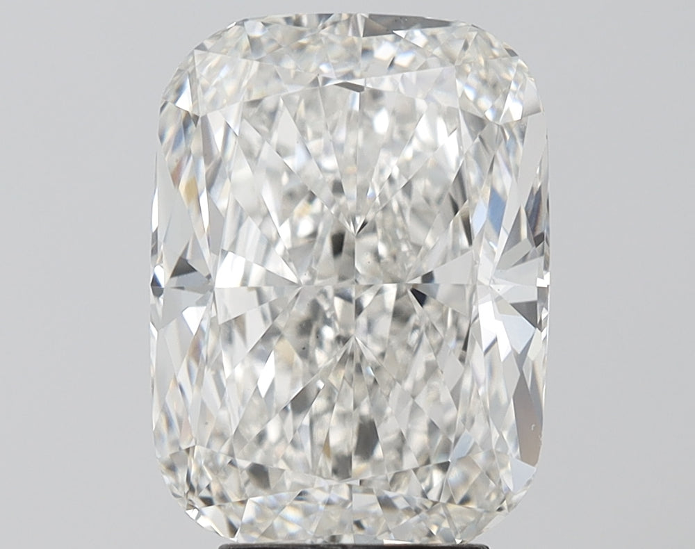 5.04 Carat Cushion Lab Diamond with  Cut Diamond in 14KT  view 1
