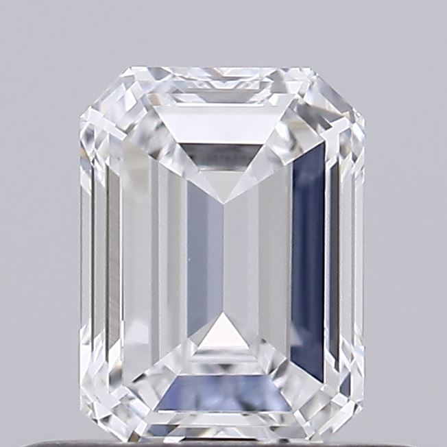 0.46 Carat Emerald Lab Diamond with  Cut Diamond in 14KT  view 1
