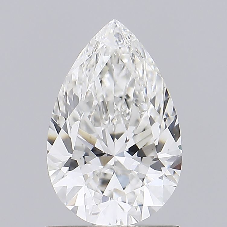 1.11 Carat Pear Lab Diamond with  Cut Diamond in 14KT  view 1
