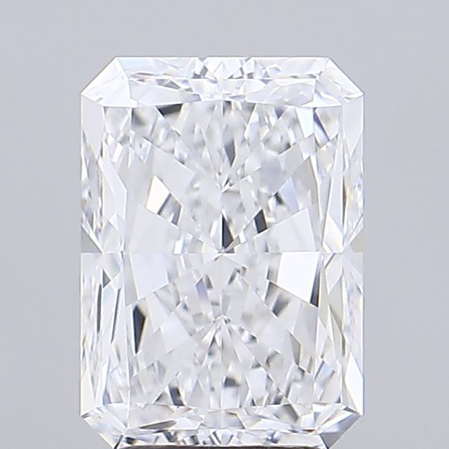 3.4 Carat Radiant Lab Diamond with  Cut Diamond in 14KT  view 1
