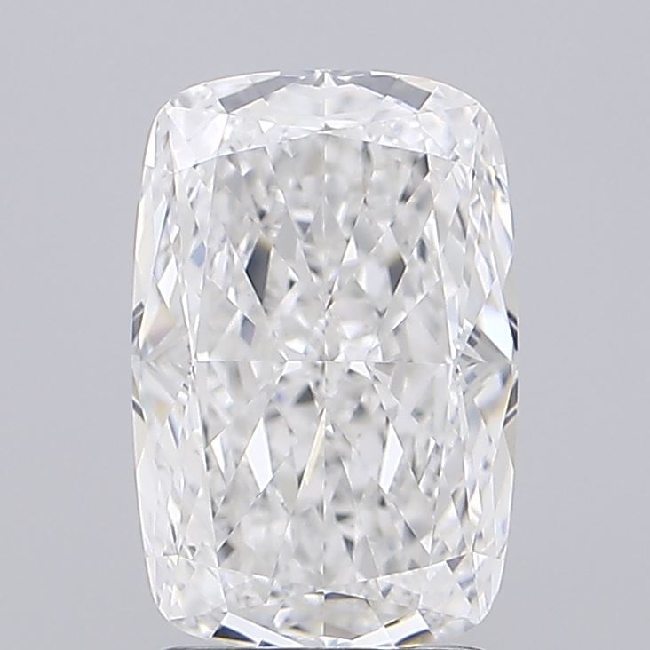 2.51 Carat Cushion Lab Diamond with  Cut Diamond in 14KT  view 1
