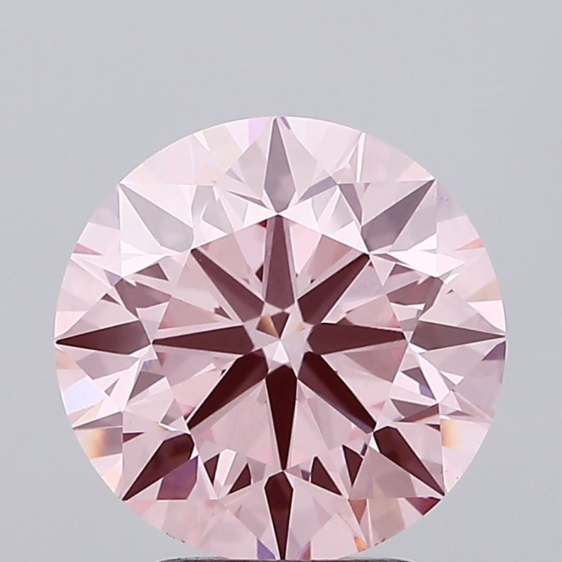 2.99 Carat Round Lab Diamond with  Cut Diamond in 14KT  view 1
