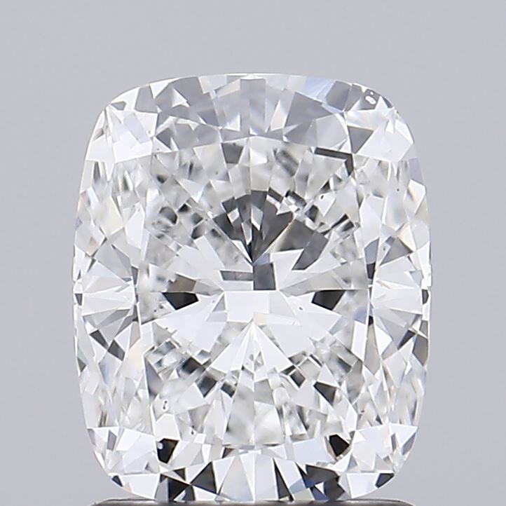 1.29 Carat Cushion Lab Diamond with  Cut Diamond in 14KT  view 1
