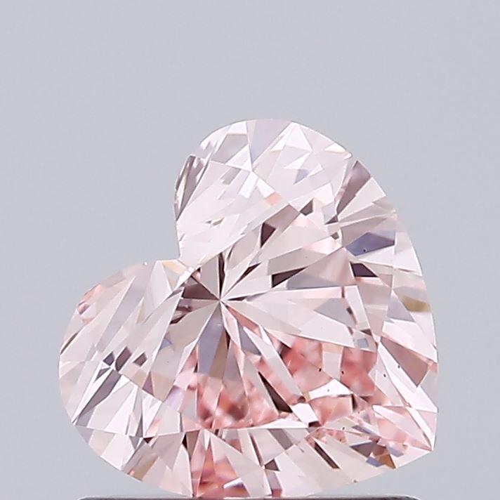 0.96 Carat Heart Lab Diamond with  Cut Diamond in 14KT  view 1
