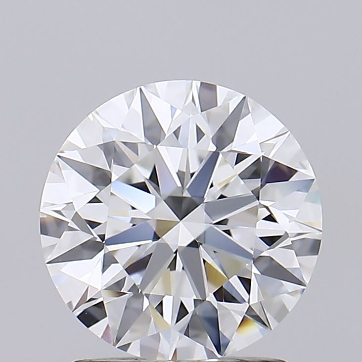 1.63 Carat Round Lab Diamond with  Cut Diamond in 14KT  view 1
