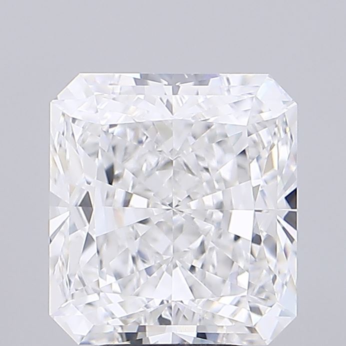 5.89 Carat Radiant Lab Diamond with  Cut Diamond in 14KT  view 1
