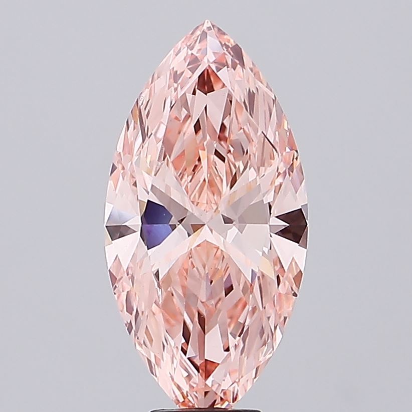 7.5 Carat Marquise Lab Diamond with  Cut Diamond in 14KT  view 1
