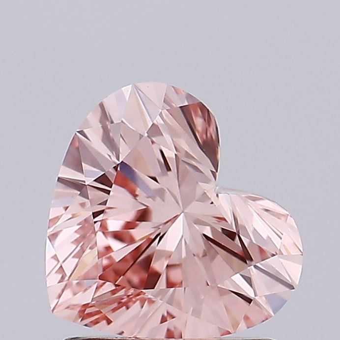 1.21 Carat Heart Lab Diamond with  Cut Diamond in 14KT  view 1
