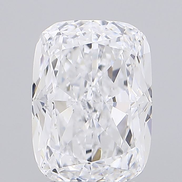 2.52 Carat Cushion Lab Diamond with  Cut Diamond in 14KT  view 1
