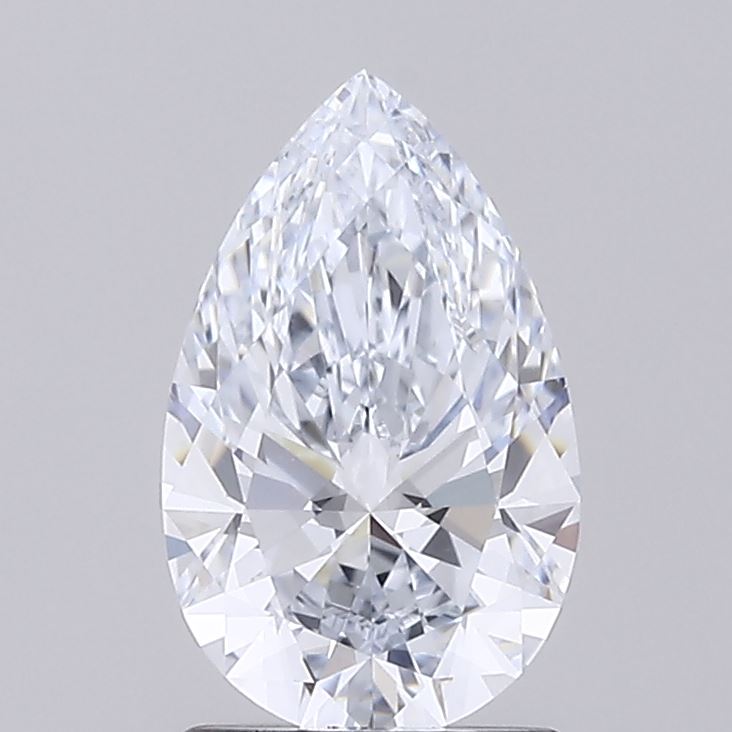 1.52 Carat Pear Lab Diamond with  Cut Diamond in 14KT  view 1
