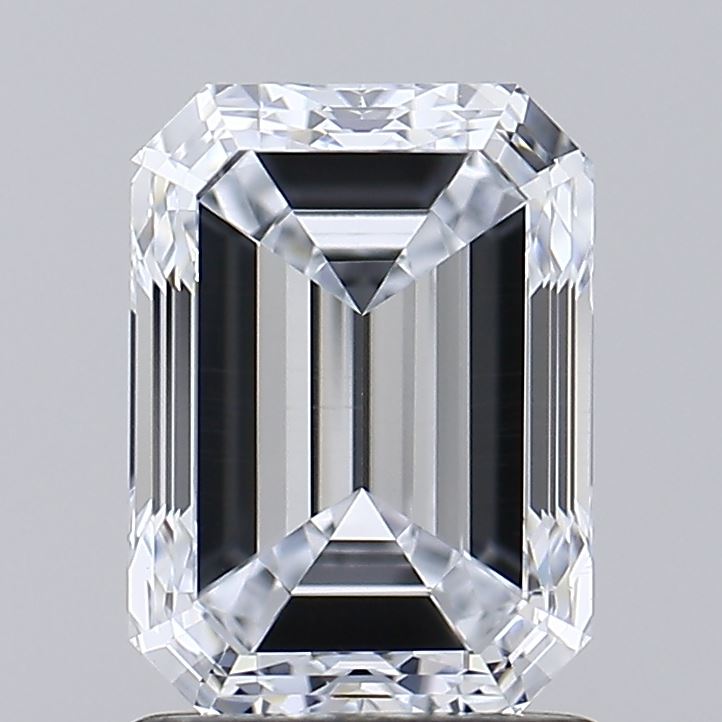1.79 Carat Emerald Lab Diamond with  Cut Diamond in 14KT  view 1
