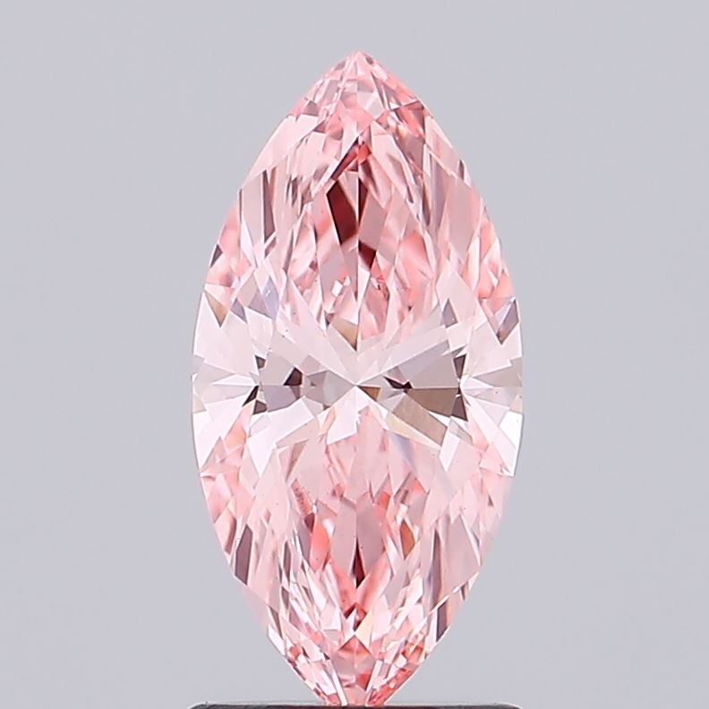 1.33 Carat Marquise Lab Diamond with  Cut Diamond in 14KT  view 1
