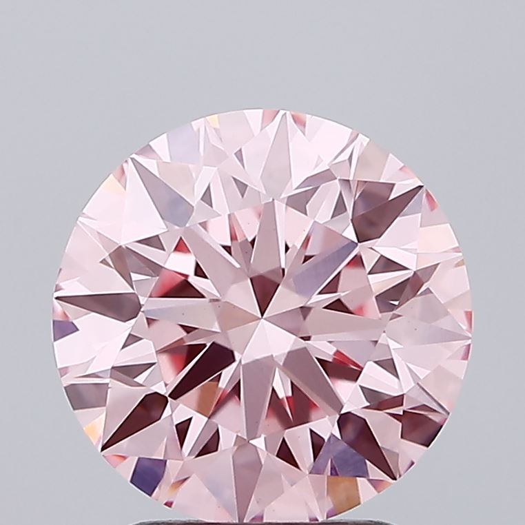 2.29 Carat Round Lab Diamond with  Cut Diamond in 14KT  view 1
