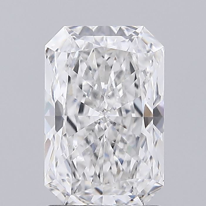 1.68 Carat Radiant Lab Diamond with  Cut Diamond in 14KT  view 1

