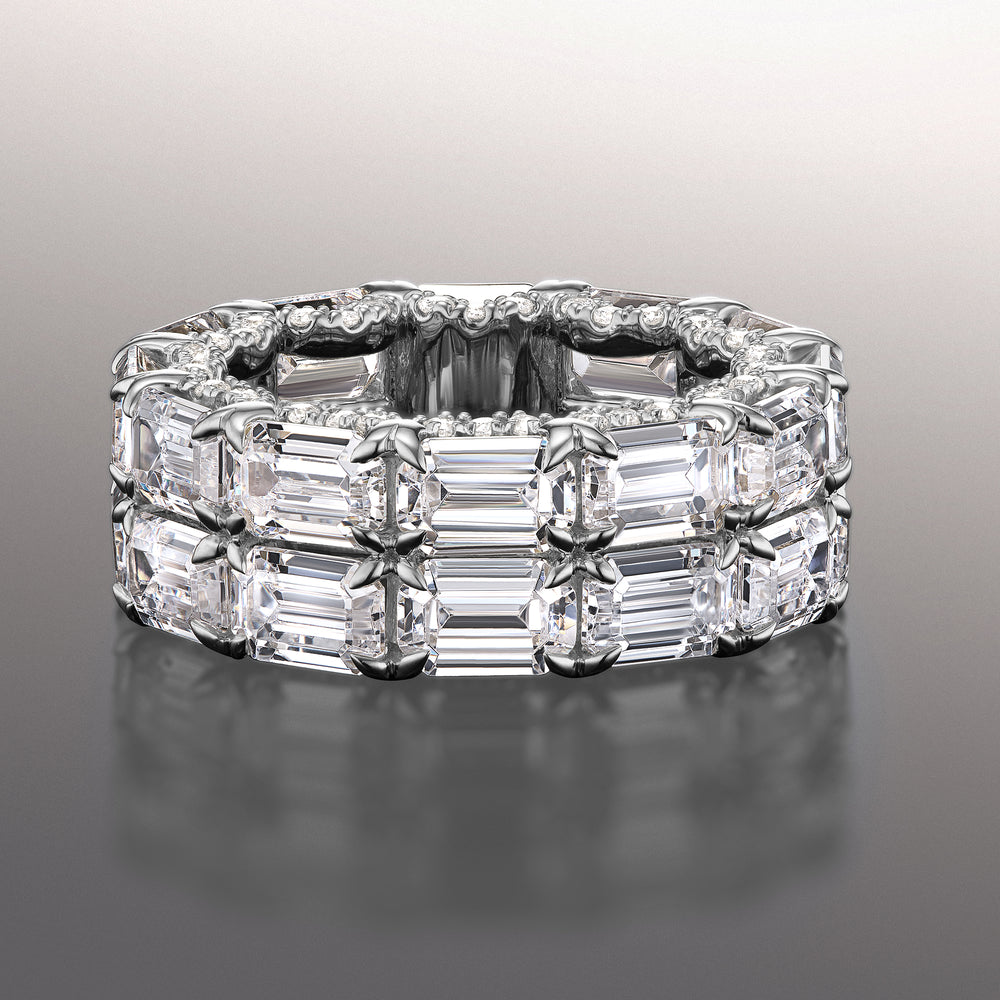 The Twombly Eternity Ring with Platinum / Lab / 14 3/4 Cut Diamond in 14KT Platinum / Lab / 14 3/4 view 1
