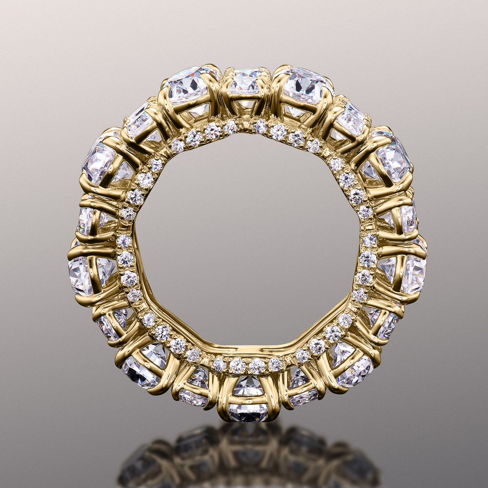 The Kusama Eternity Ring with 18KT Yellow Gold / Lab / 9 1/2 Cut Diamond in 14KT Yellow Gold / Lab / 9 1/2 view 4
