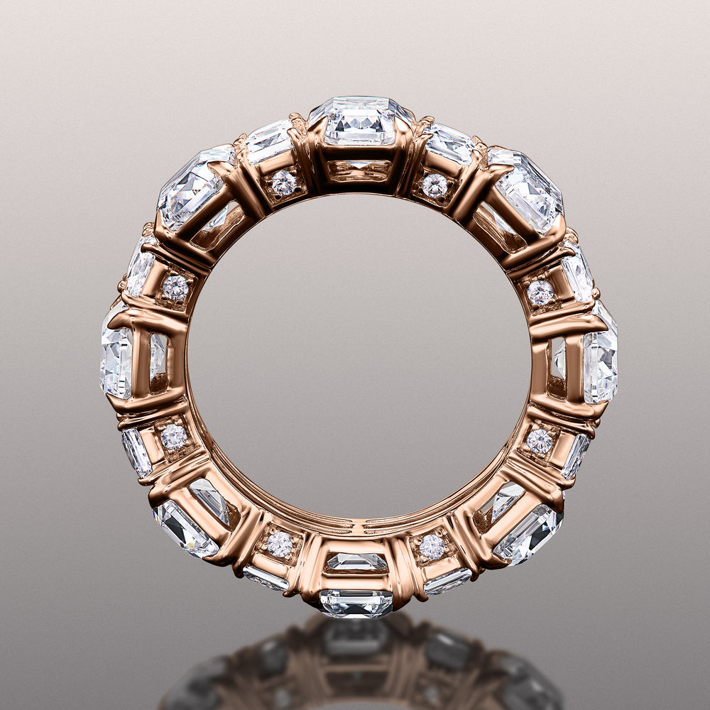 The Duveneck Eternity Ring with 18KT Rose Gold / Lab / 11 7/8 Cut Diamond in 14KT Rose Gold / Lab / 11 7/8 view 4
