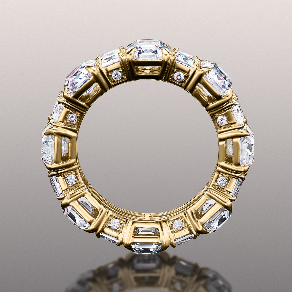 The Duveneck Eternity Ring with 18KT Yellow Gold / Lab / 11 7/8 Cut Diamond in 14KT Yellow Gold / Lab / 11 7/8 view 4
