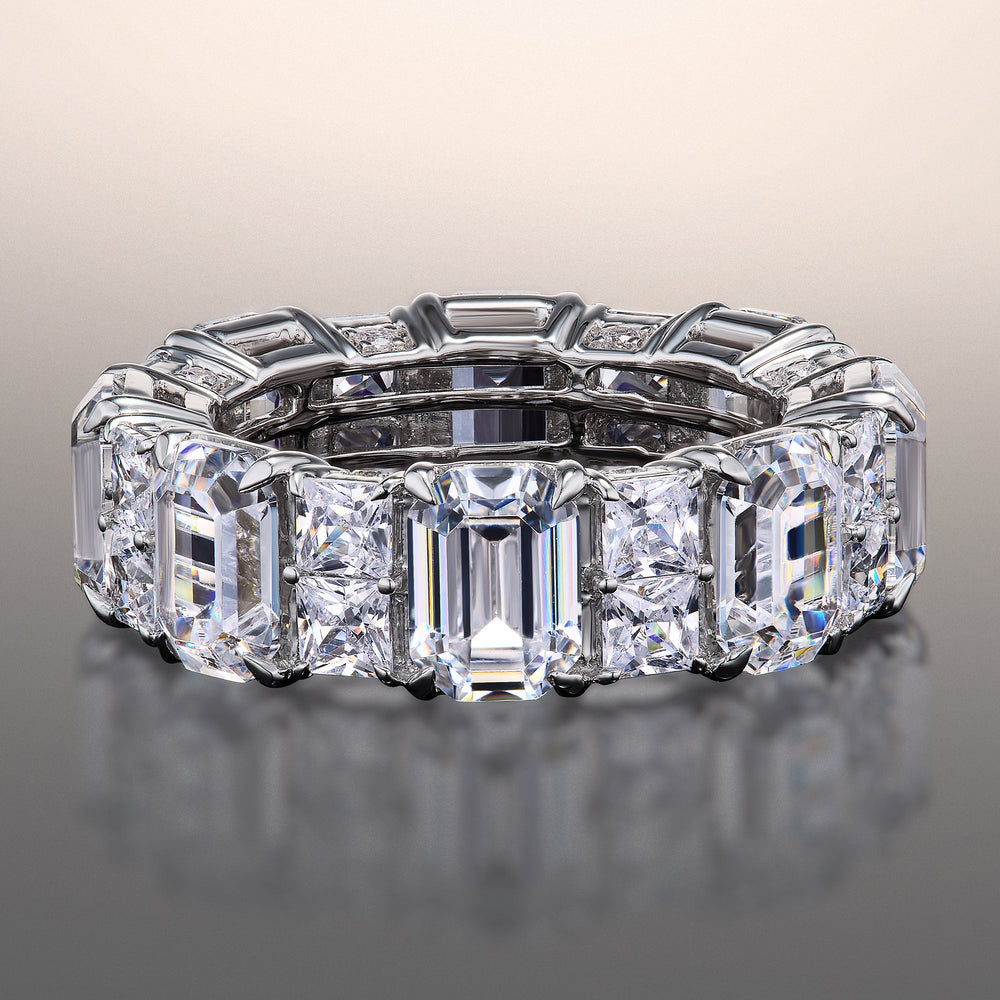 The Duveneck Eternity Ring with Platinum / Lab / 11 7/8 Cut Diamond in 14KT Platinum / Lab / 11 7/8 view 1
