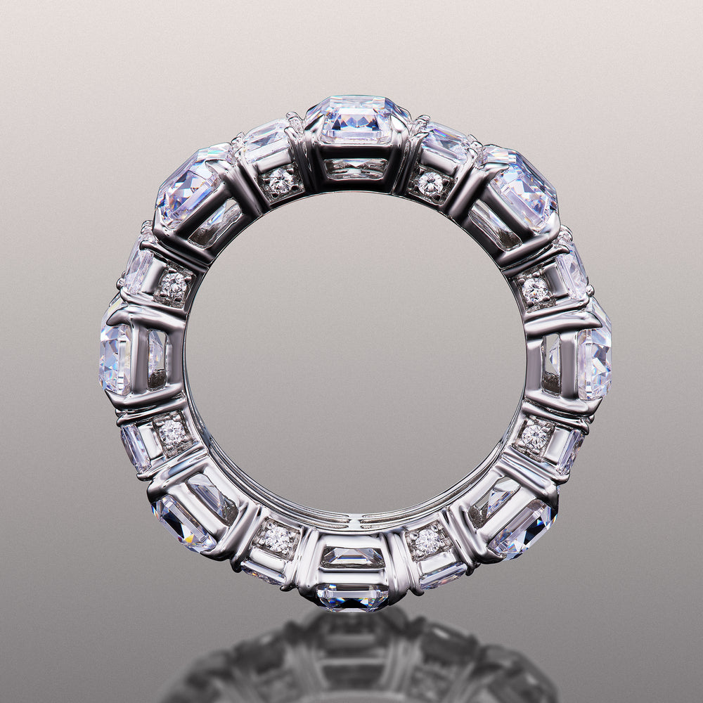 The Duveneck Eternity Ring with Platinum / Lab / 11 7/8 Cut Diamond in 14KT Platinum / Lab / 11 7/8 view 4
