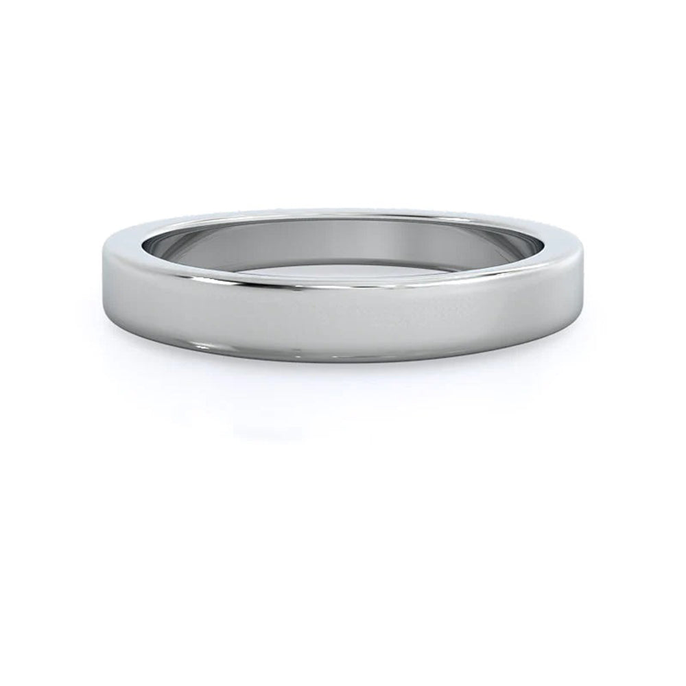 Weaved Cathedral Solitaire Wedding Band with Platinum Cut Diamond in 14KT Platinum view 1
