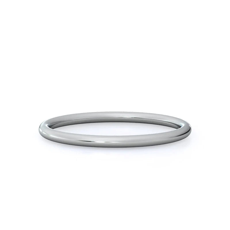 Poise Basket Wedding Band Size 7 with 14KT White Gold Cut Diamond in 14KT White Gold view 1
