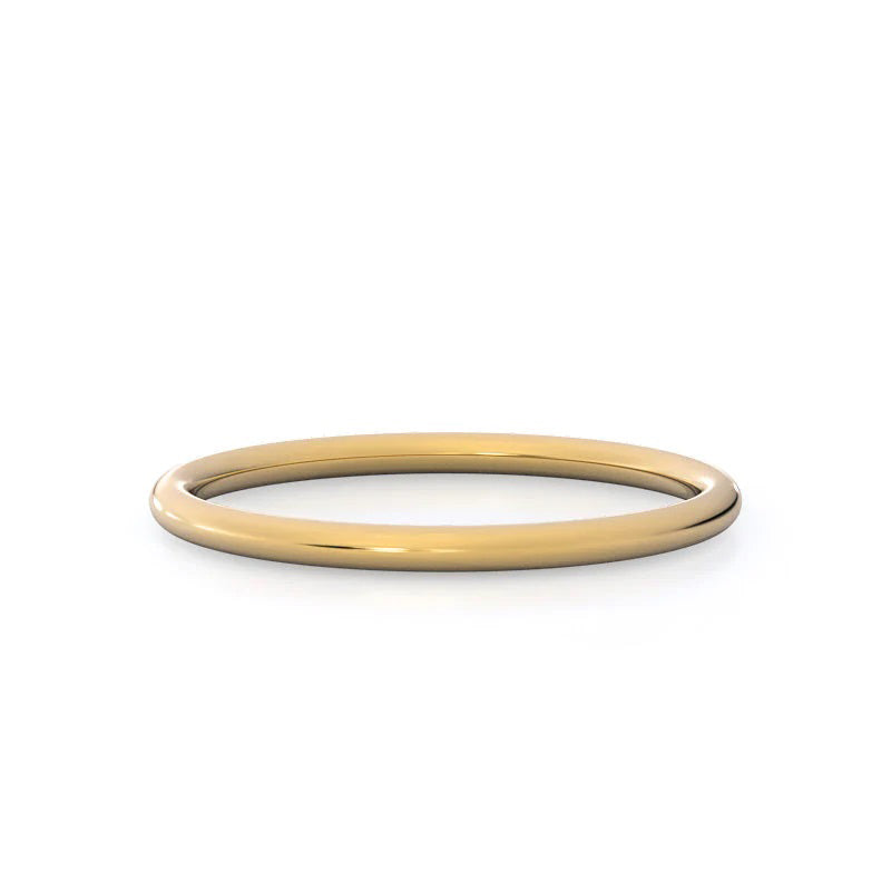 Poise Basket Wedding Band with 18KT Yellow Gold Cut Diamond in 14KT Yellow Gold view 1
