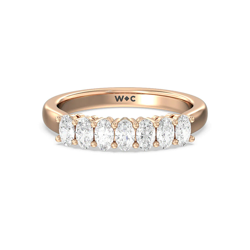 Seven Stone Oval Cut Diamond Ring (E+ VS+)
