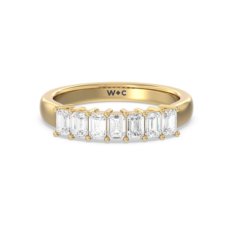 Seven Stone Emerald Cut Diamond Ring (F/G SI+)