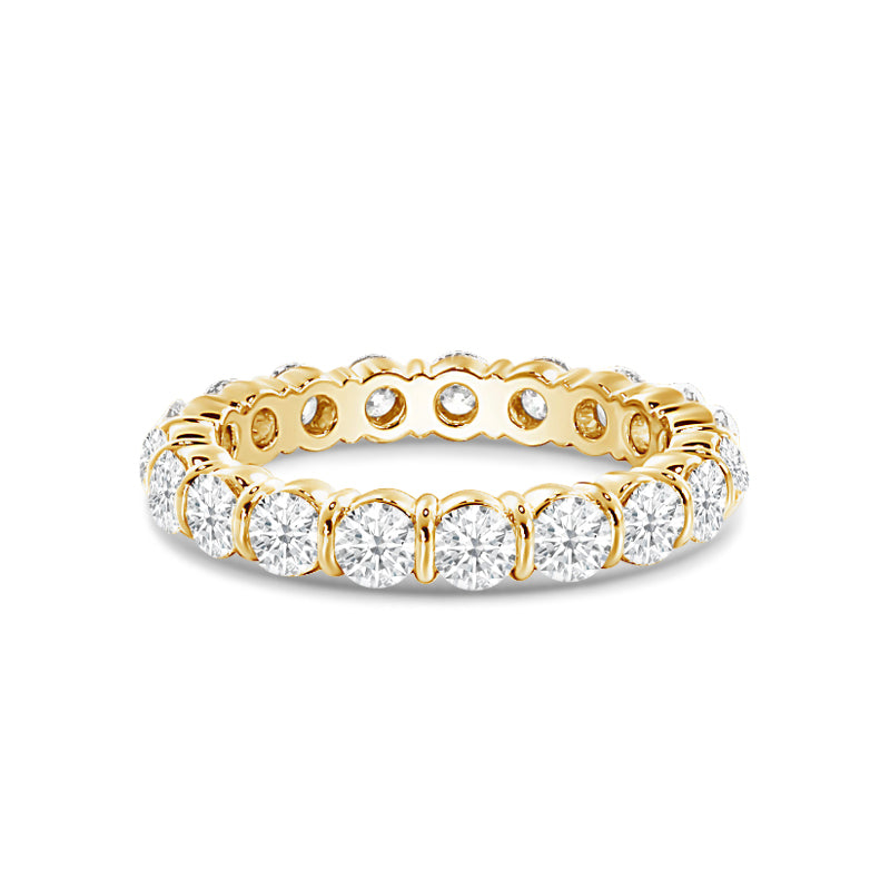 Bar Set Round Diamond Eternity Ring (E+ VS+)