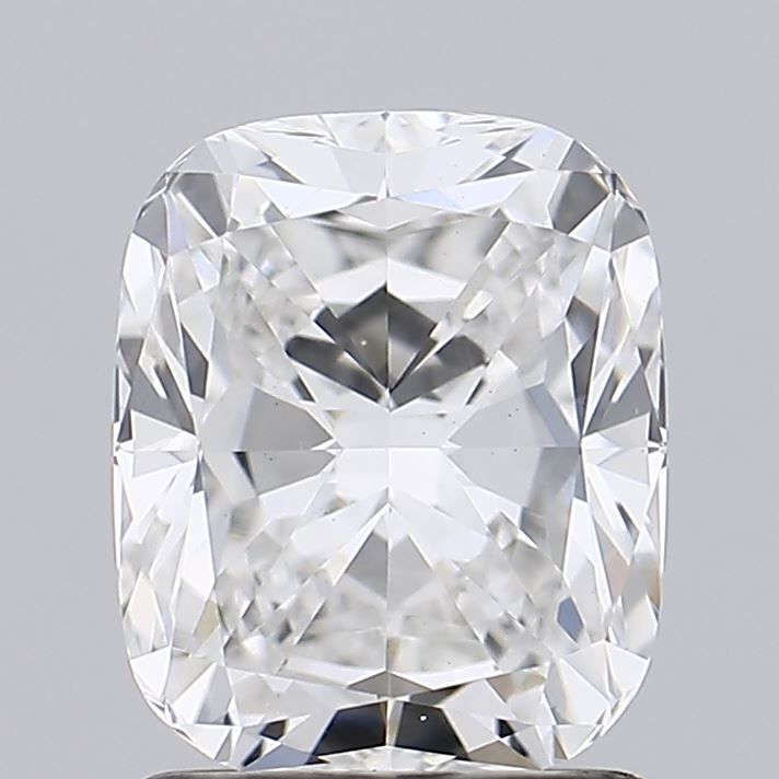 1.52 Carat Cushion Lab Diamond with  Cut Diamond in 14KT  view 1
