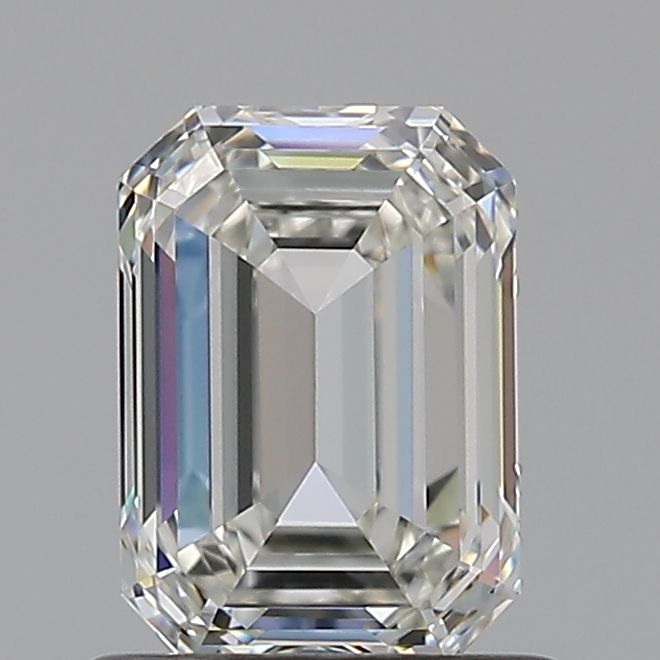 0.9 Carat Emerald Natural Diamond with  Cut Diamond in 14KT  view 1
