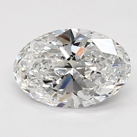 1.09 Carat Oval Lab Diamond with  Cut Diamond in 14KT  view 1
