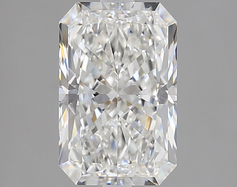 2.05 Carat Radiant Lab Diamond with  Cut Diamond in 14KT  view 1
