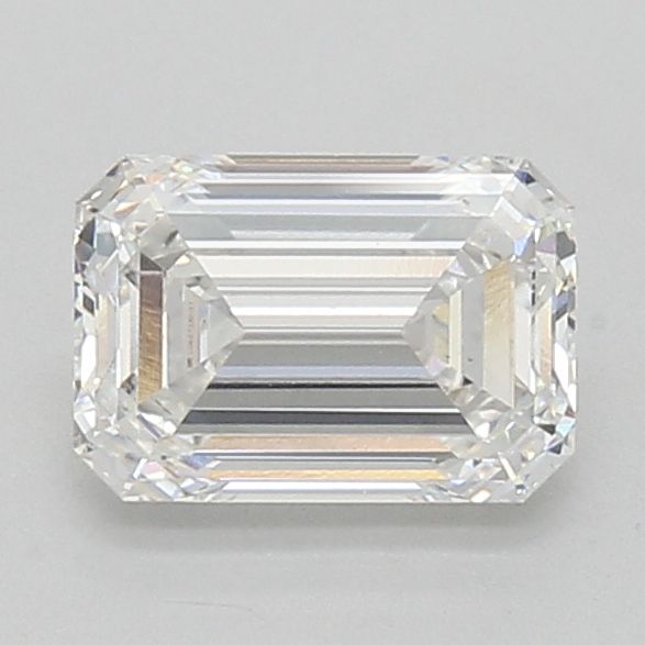 2.04 Carat Emerald Lab Diamond with  Cut Diamond in 14KT  view 1
