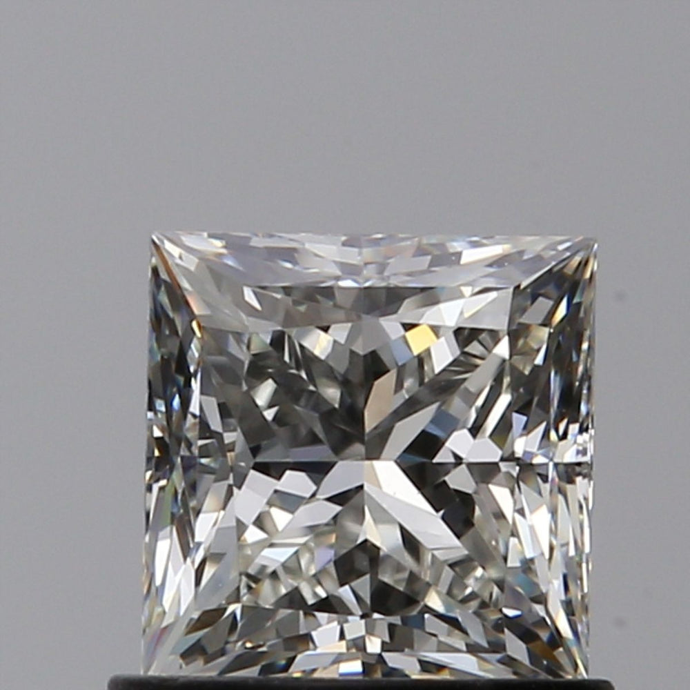 1.0 Carat Princess Natural Diamond with  Cut Diamond in 14KT  view 1

