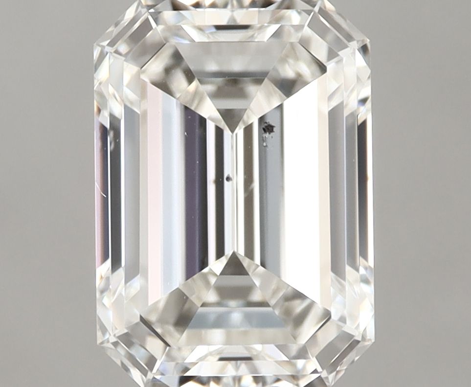 1.0 Carat Emerald Natural Diamond with  Cut Diamond in 14KT  view 1
