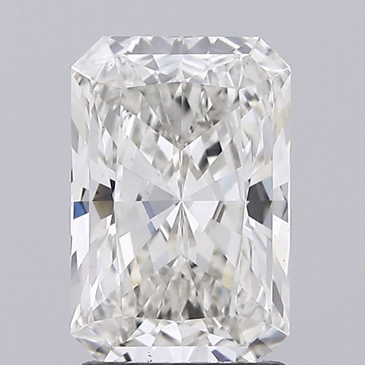 2.09 Carat Radiant Lab Diamond with  Cut Diamond in 14KT  view 1

