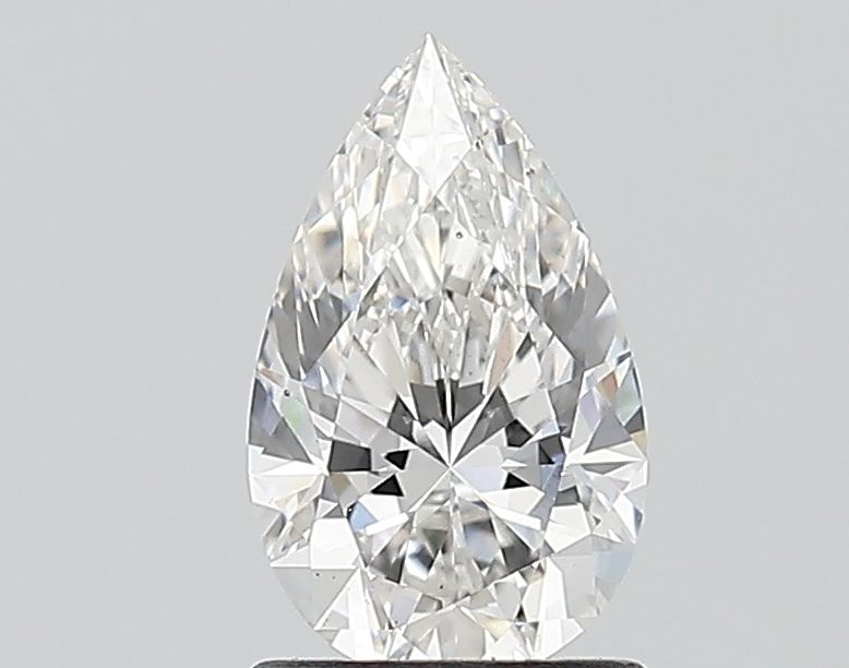 1.08 Carat Pear Lab Diamond with  Cut Diamond in 14KT  view 1
