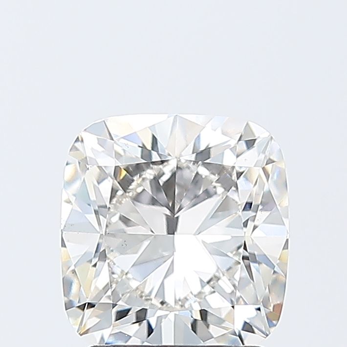 2.08 Carat Cushion Lab Diamond with  Cut Diamond in 14KT  view 1
