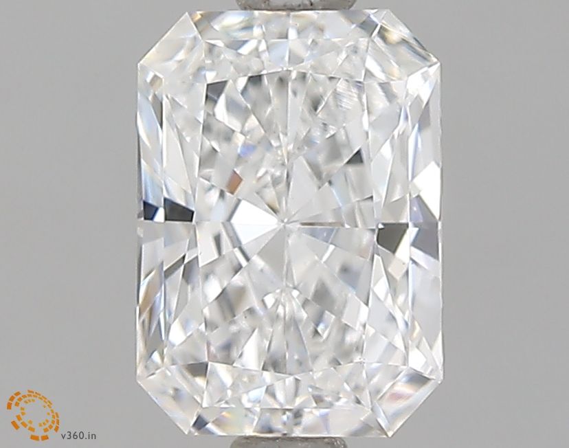 1.02 Carat Radiant Lab Diamond with  Cut Diamond in 14KT  view 1
