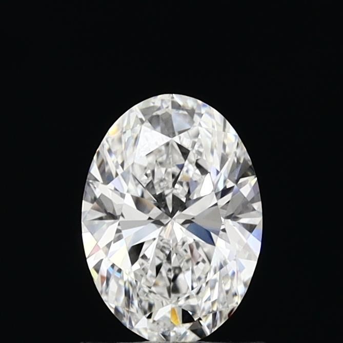 1.0 Carat Oval Lab Diamond with  Cut Diamond in 14KT  view 1
