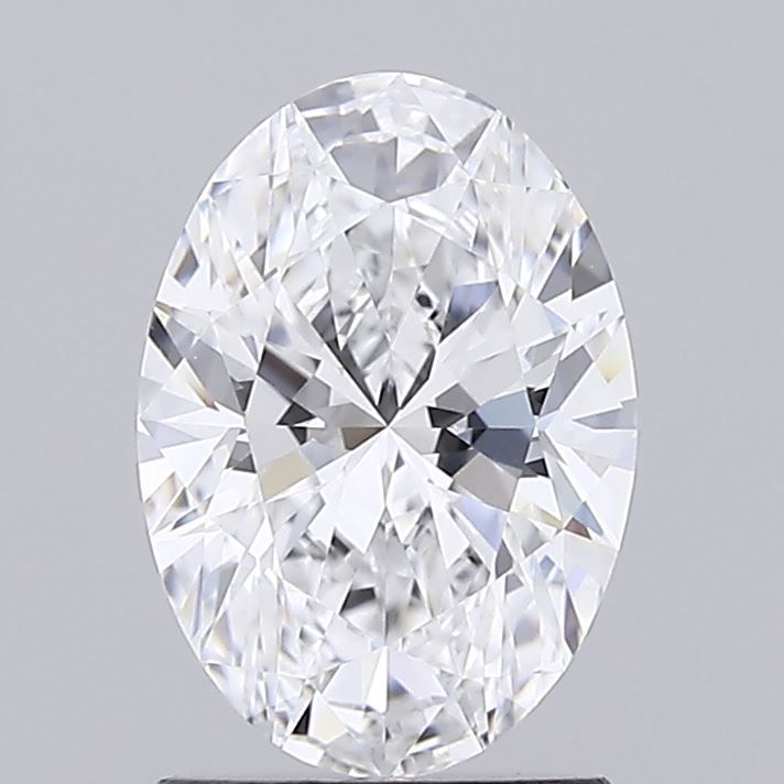 1.42 Carat Oval Lab Diamond with  Cut Diamond in 14KT  view 1
