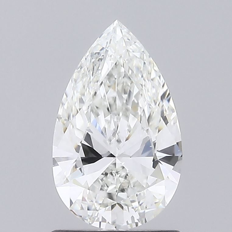 1.02 Carat Pear Lab Diamond with  Cut Diamond in 14KT  view 1
