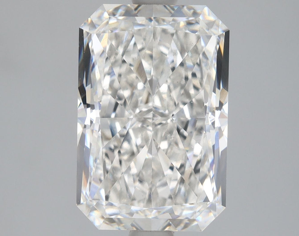 3.01 Carat Radiant Lab Diamond with  Cut Diamond in 14KT  view 1
