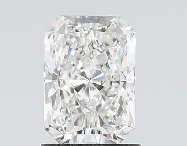 1.3 Carat Radiant Lab Diamond with  Cut Diamond in 14KT  view 1
